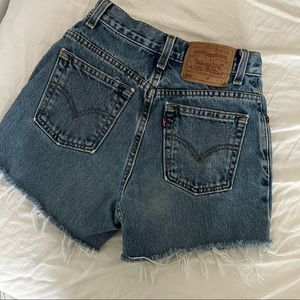 Levi’s High Waisted Denim Jean Short 512 550